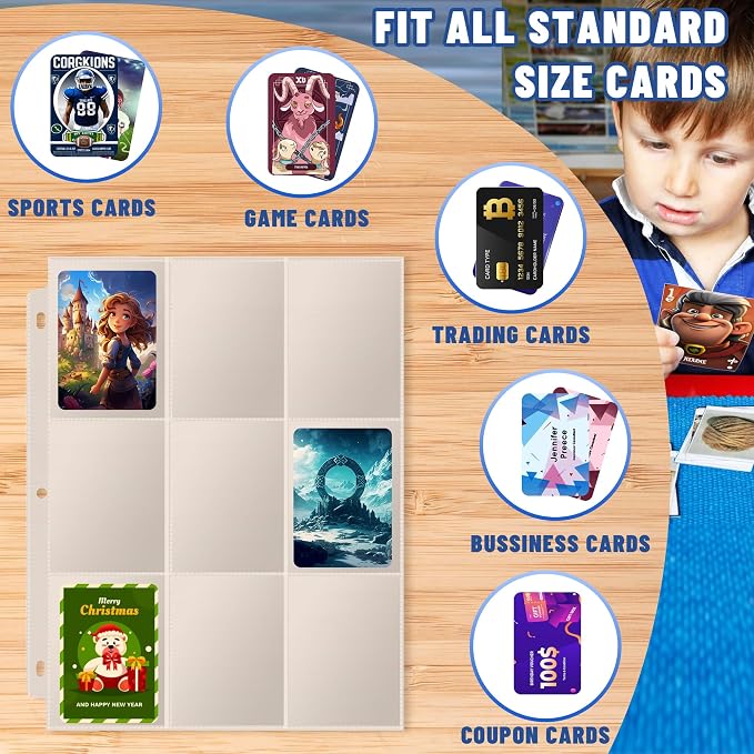 1800 Pocket Trading Card Sleeves - Image 3