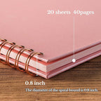 potricher 12 x 12 Inch DIY Scrapbook Album 40 Pages Hardcover Kraft Paper Scrap - Image 4