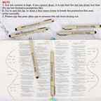 Muchcute Extra Fine Point Writing Pens:6 Black 0.25mm Ultra Thin Micron Pen 01 - Image 5