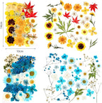 110 Pcs Dried Pressed Flowers for Resin, Real Dry Daisy Flowers and Leaves Bulk - Image 3