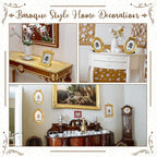 Vicenpal 9 Pcs Tiny Picture Ornate Frames 4 x 6 Inch Small Vintage Oval Picture - Image 5