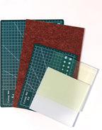 5 Pcs Leather Punch Pads Set， A4+A5 Self Healing Cutting Mats, 15x15cm Rubber - Image 8