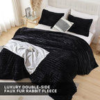Smoofy Fluffy Full Size Comforter Sets 3 Pieces - Image 4