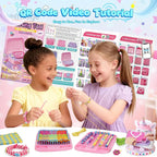 6-in-1 Friendship Bracelet Making Kit, Weaving Loom Kit Toys, 500+ Pcs Craft - Image 4