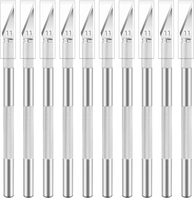 Jetmore 10 Pack Exacto Knife Set, Hobby Knife, SK-5 High Carbon Steel Craft by Jetmore