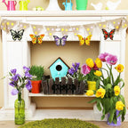 80PCS Wooden Spring Ornaments to Paint Butterfly Cutouts, 8 Styles DIY Blank - Image 4