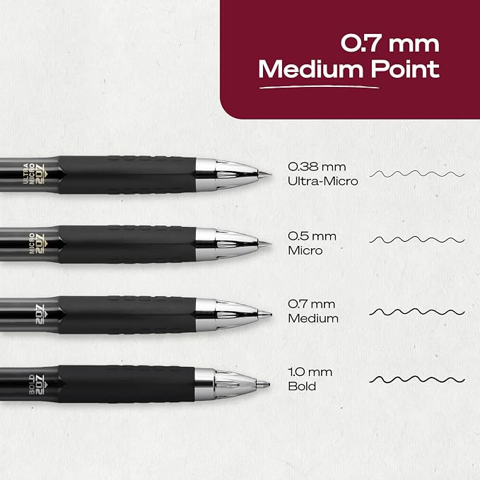uni-ball® 207™ Retractable Fraud Prevention Gel Pens, Medium Point, 0.7 mm - Image 5