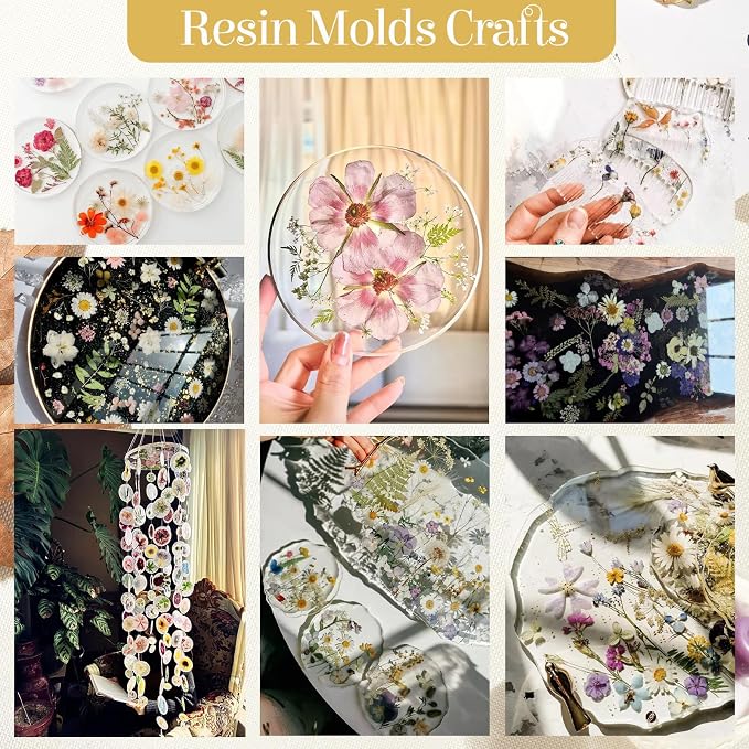 85Pcs Pressed Flowers for Crafts, Colorful Dried Flowers for Crafts Real - Image 5