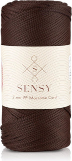 Sensy Premium 2mm 251 Yards Polyester Rope 100% Polypropylene Cord Macrame Cord by SSENSY