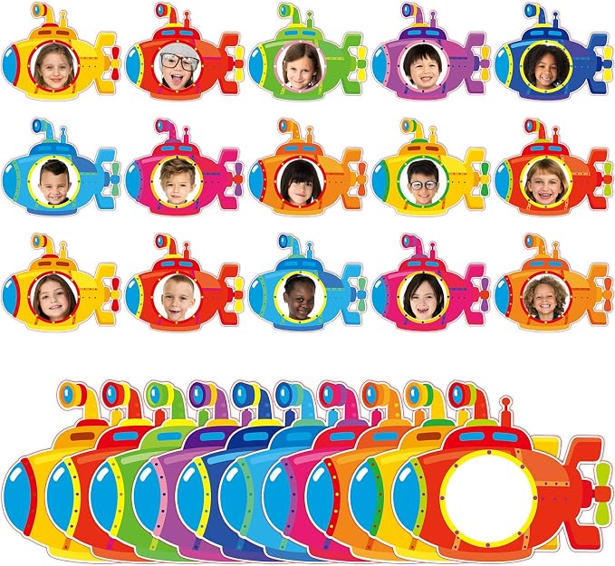 gisgfim 80Pcs Summer Cutouts Submarine Decorations Under The Sea Bulletin Board by gisgfim