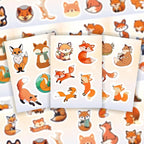 BulbaCraft Fox Stickers for Water Bottle and Laptop - Image 7