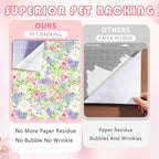 Flower Patterned Permanent Adhesive Vinyl 10 Sheets 12'' x 10'' | Watercolor - Image 4