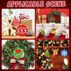 80PCS Wooden Christmas Ornaments to Paint, 10 Styles DIY Blank Unfinished - Image 6