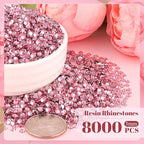 8000PCS 3mm Resin Rhinestones Bulk - Image 2