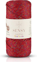 Sensy Premium 2mm 251 Yards Sparkle Polyester Rope 90% Polypropylene 10% by SSENSY