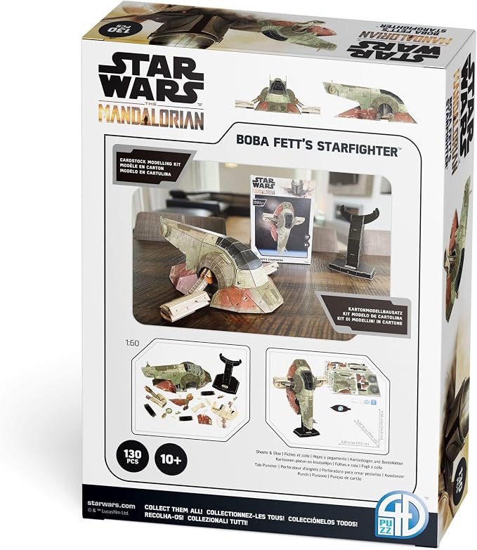 4D Puzzle – Star Wars: The Mandalorian: Boba Fett’s Starfighter – 130 Paper - Image 6