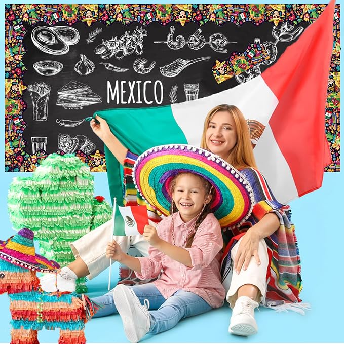 69 Feet Mexican Fiesta Bulletin Border Cinco De Mayo Border Bulletin Office - Image 5