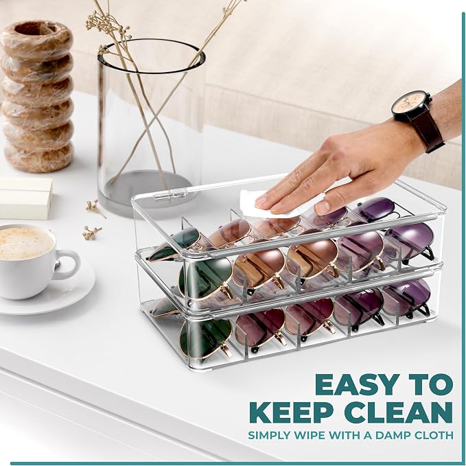 Sorbus Sunglasses Organizer - Image 3