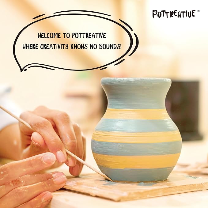 POTTREATIVE Air Dry Clay Kit for Adults, Pottery Starter Kit - Image 8