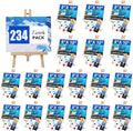 ESRICH 234 Pack Canvas with Easel Set 8 x 10 in Canvas Boards with 11.8 in by ESRICH
