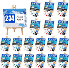 ESRICH 234 Pack Canvas with Easel Set 8 x 10 in Canvas Boards with 11.8 in by ESRICH