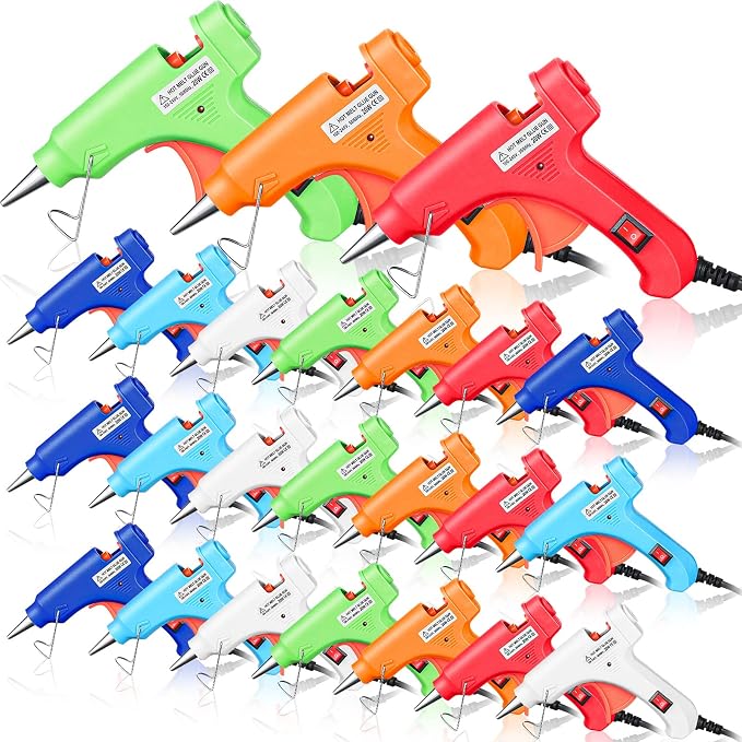 Zhengmy 24 Pieces Mini Hot Glue Gun Crafts Hot Melt Guns Fast Preheating and by Zhengmy