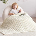 Knitted Weighted Blanket Kids, No Beads Heavy Blanket 36” x 48'' 5lbs, by Unknown