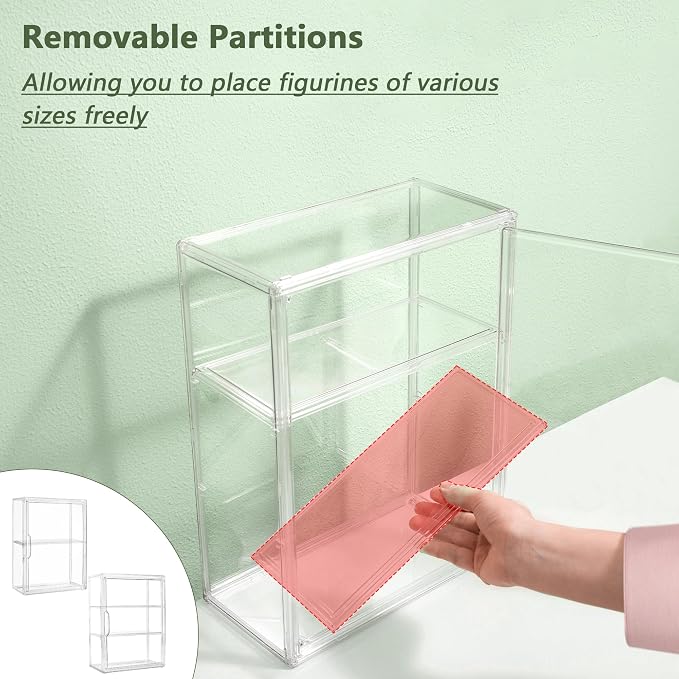 Acrylic Display Case for Collectibles 3 Tier Wall-Mounted Display Case - Image 3