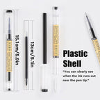 Japanese Style Black Gel Ink Pens, 0.35mm Extra Fine Point, No Smudge Quick - Image 3