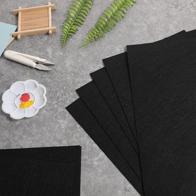 12 Pieces Black Felt Fabric, 8 X 12 Inch Stiff Felt Sheets - Image 4