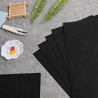 12 Pieces Black Felt Fabric, 8 X 12 Inch Stiff Felt Sheets - Image 4