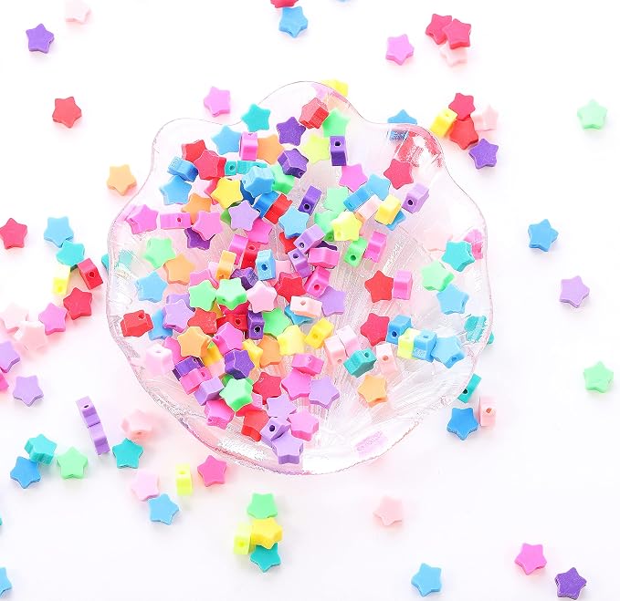 100pcs Star Polymer Clay Spacer Beads - Image 4