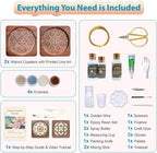 Wooden Coasters Craft Kits – Filigree Enamels Painting DIY Coasters Art - Image 4
