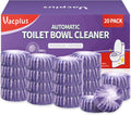 Vacplus Toilet Bowl Cleaners - 20 Pack Long-Lasting Toilet Cleaner Tablets, Prevent Stains & Deodorize, Purple