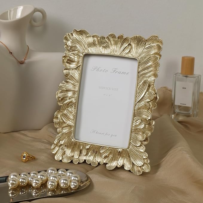 Cuspin Vintage 4x6 Picture Frame, Elegant Retro Photo Frame - Image 7