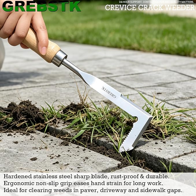 GREBSTK Crack Weeder Crevice Weeding Stainless Steel Sharp Lightweight Tool | - Image 9