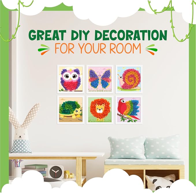 jackinthebox Poke Poke Art – Animals Theme, Mess-Free Fabric Art and Craft - Image 8