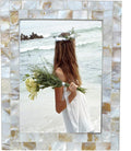 Mother of Pearl 6x8 Picture Frame White | Natural White Pearl, Wall Picture by GIFTME5