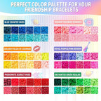 Goldwise Friendship Bracelet Kit 4 Boxes-13056 Pcs 72 Colors Bracelet Making - Image 4