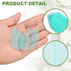 uxcell 100 Pcs Blue Skeleton Leaves - Image 3