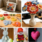 40 Pcs Colored Felt Fabric Sheets, 8 Inch X 12 Inch 1mm Craft Felt, Felt Sheets - Image 4