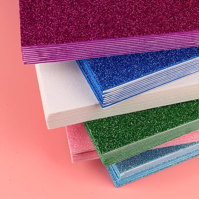 10 Sheets Glitter Paper Sheet for Easter Memorial Flag Father's Day Decor Table - Image 7