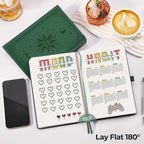 EMSHOI Graph Grid Journal Notebook, 320 Pages, A5 Size | Leather Hardcover - Image 6