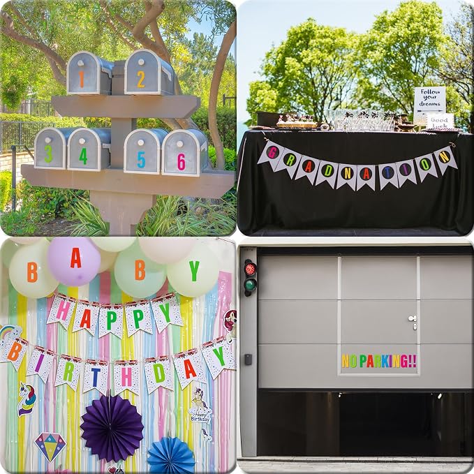 Letter Stickers, Mailbox Numbers, 6 Inch Waterproof Vinyl Alphabet | 6 Inch - Image 6