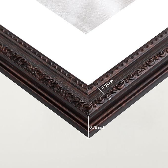 eletecpro 4x6 Vintage Picture Frame, Glass Cover, Horizontal or Vertical - Image 5