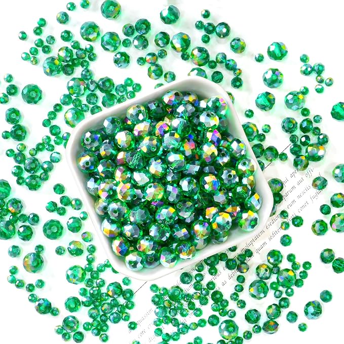 1200Pcs 4mm Crystal Glass Beads - Image 3