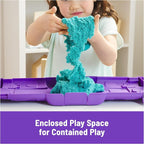 Kinetic Sand, Castle Case with 1lb Teal Play Sand & Storage Container, Sensory - Image 3