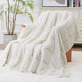 Super Fuzzy Soft Fleece Sherpa Weighted Blanket 20 lbs by EazfyPro