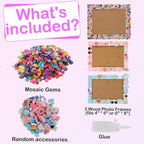 ZALIAFEI 3PCS Mosaic Photo Frame Craft Kit, DIY Crafts Crafts - Image 7