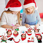 60pcs Christmas Theme Cutouts Snowman Bulletin Board Decorations Xmas Snowman - Image 6